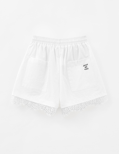 Белые шорты-боксёры для девочки