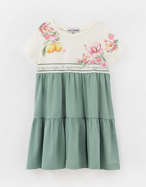 Платье с каскадной юбкой для девочки Платье с каскадной юбкой для девочки