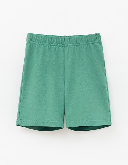 Тёмно-зелёные шорты-бермуды для мальчика