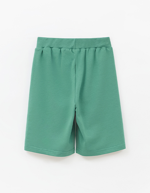 Тёмно-зелёные шорты-бермуды для мальчика Тёмно-зелёные шорты-бермуды для мальчика