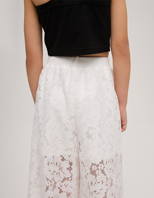 Ажурные брюки-джоггеры для девочки