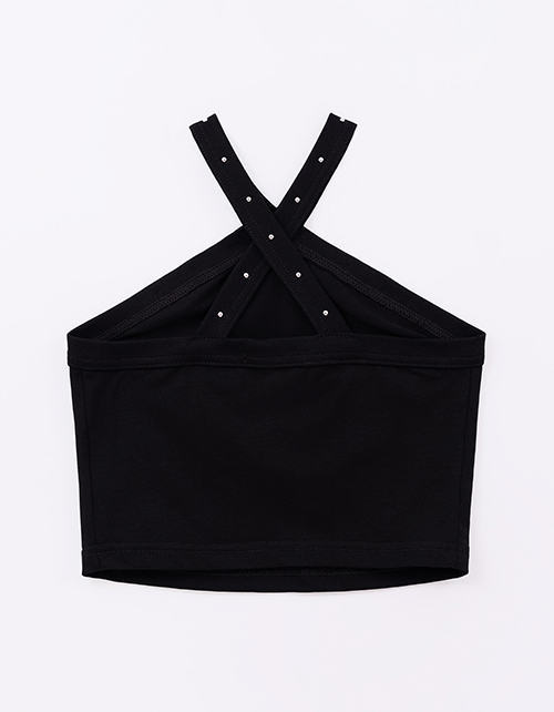 Чёрный топ для девочки