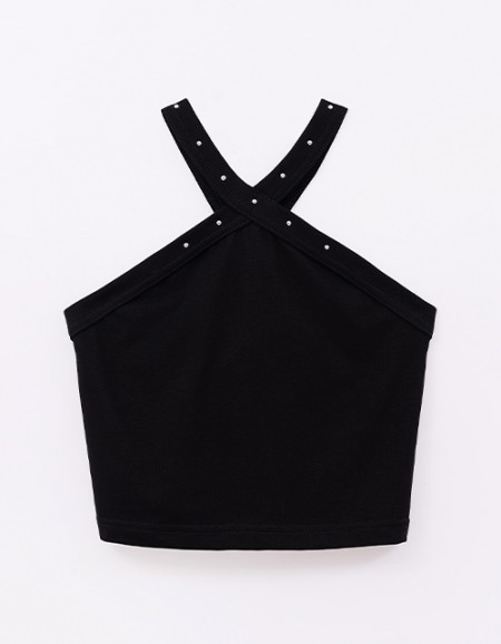 Чёрный топ для девочки