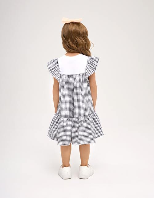 Платье в клетку для девочки Платье в клетку для девочки