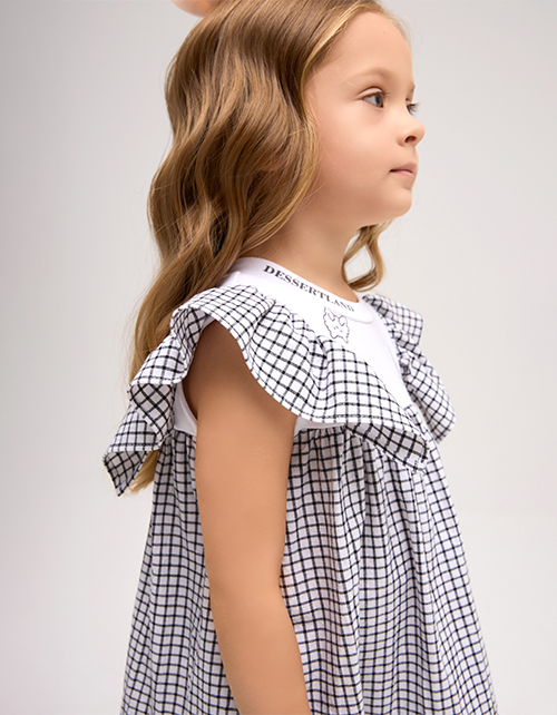 Платье в клетку для девочки Платье в клетку для девочки