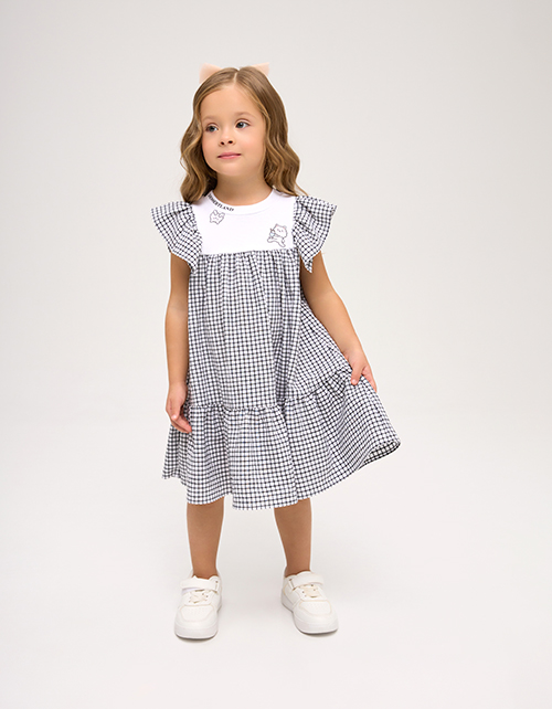 Платье в клетку для девочки