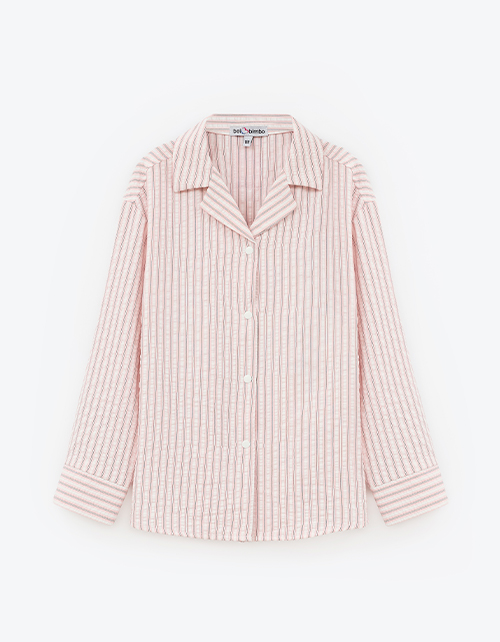 Рубашка в пижамном стиле для девочки
