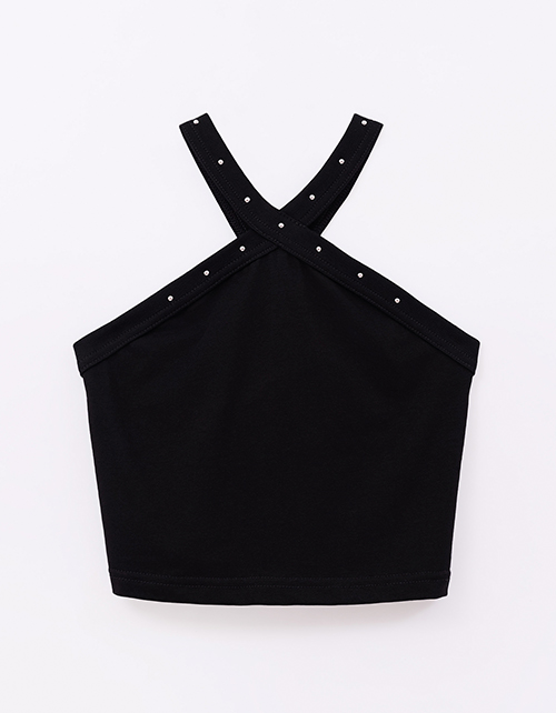 Чёрный топ для девочки Чёрный топ для девочки