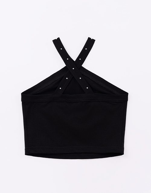 Чёрный топ для девочки Чёрный топ для девочки