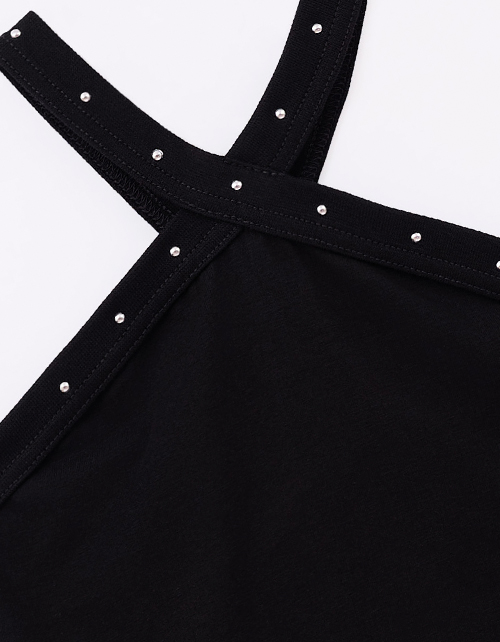 Чёрный топ для девочки Чёрный топ для девочки