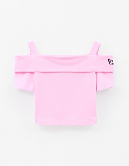 Светло-розовый топ для девочки