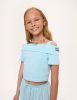 Светло-бирюзовый топ для девочки
