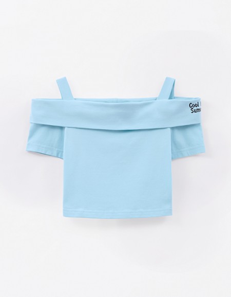 Светло-бирюзовый топ для девочки