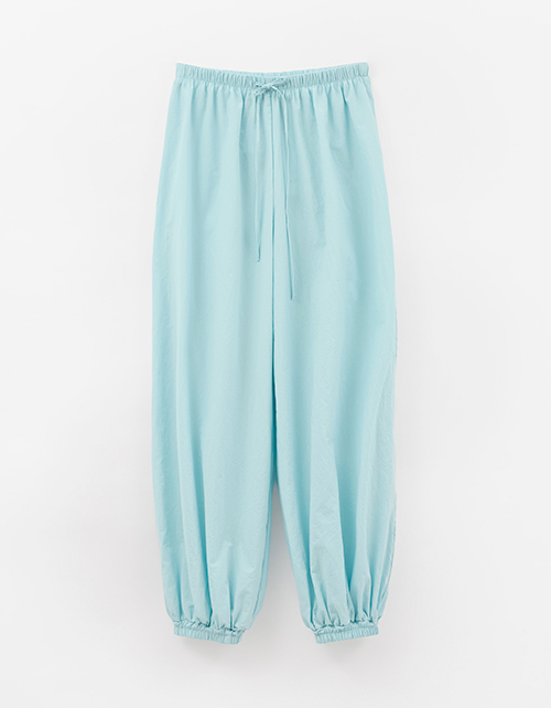Светло-бирюзовые брюки-аладдины для девочки