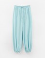 Светло-бирюзовые брюки-аладдины для девочки