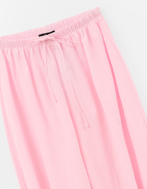 Светло-розовые брюки-аладдины для девочки