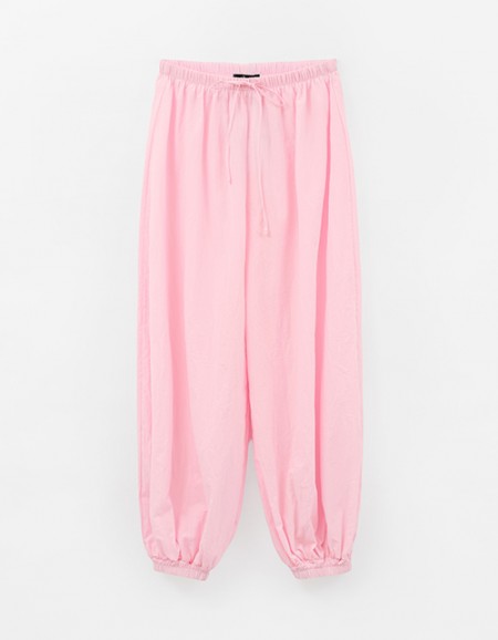 Светло-розовые брюки-аладдины для девочки