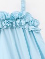 Летнее платье в светло-бирюзовом оттенке для девочки