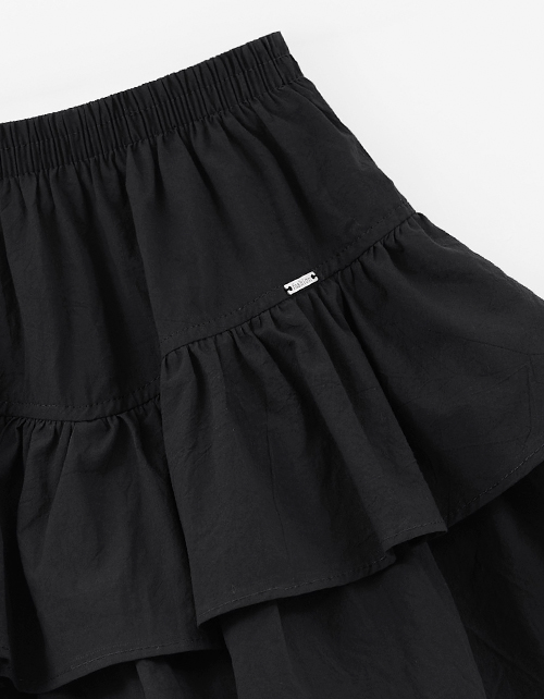 Чёрная юбка-шорты для девочки