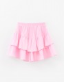 Светло-розовая юбка-шорты для девочки