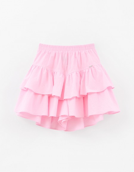 Светло-розовая юбка-шорты для девочки