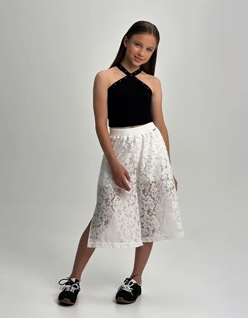 Чёрный топ для девочки