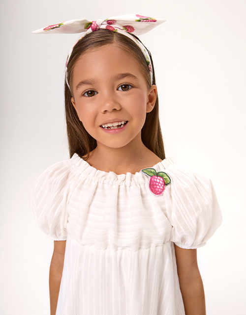 Повязка с малиной для девочки Повязка с малиной для девочки