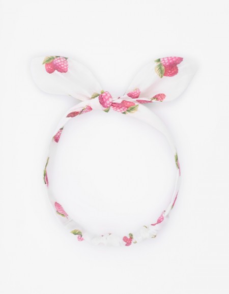 Повязка с малиной для девочки Повязка с малиной для девочки